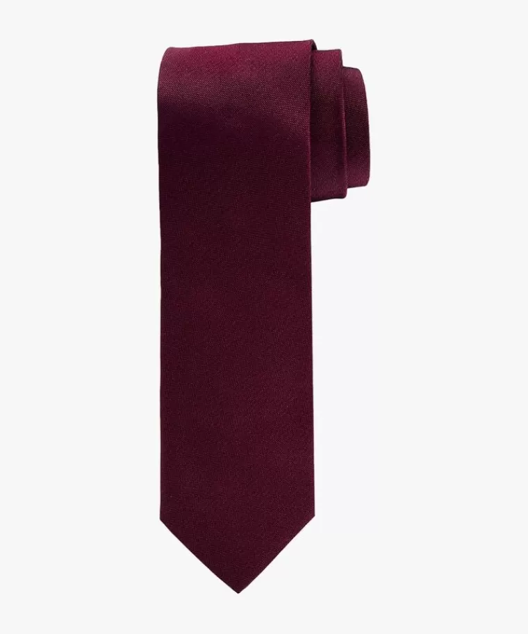 Profuomo Bordeaux oxford zijden das Wijnrood Clearance