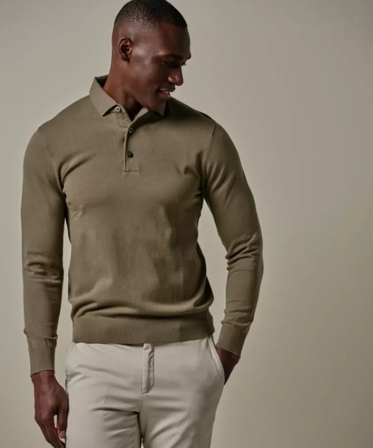 Profuomo Groene luxury basic one piece polo Donkergroen Best Sale