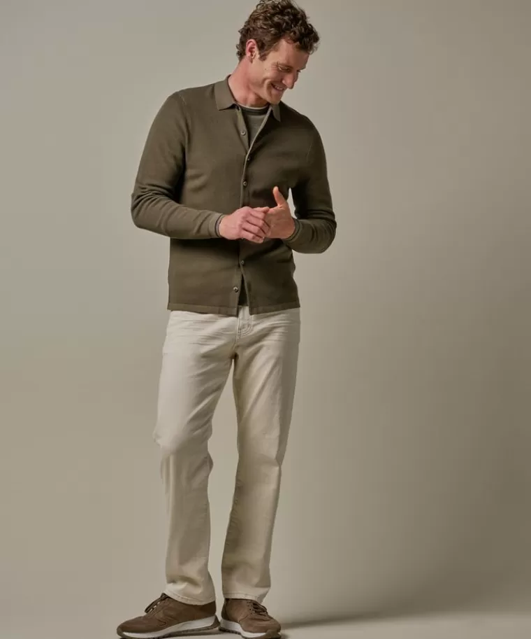 Profuomo Groene luxury basic polo Donkergroen Best