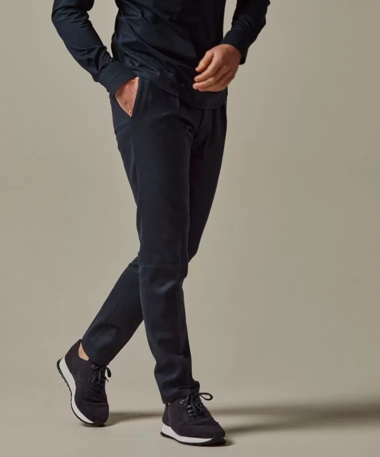 Profuomo wol flanel slim fit sportcord Navy Sale