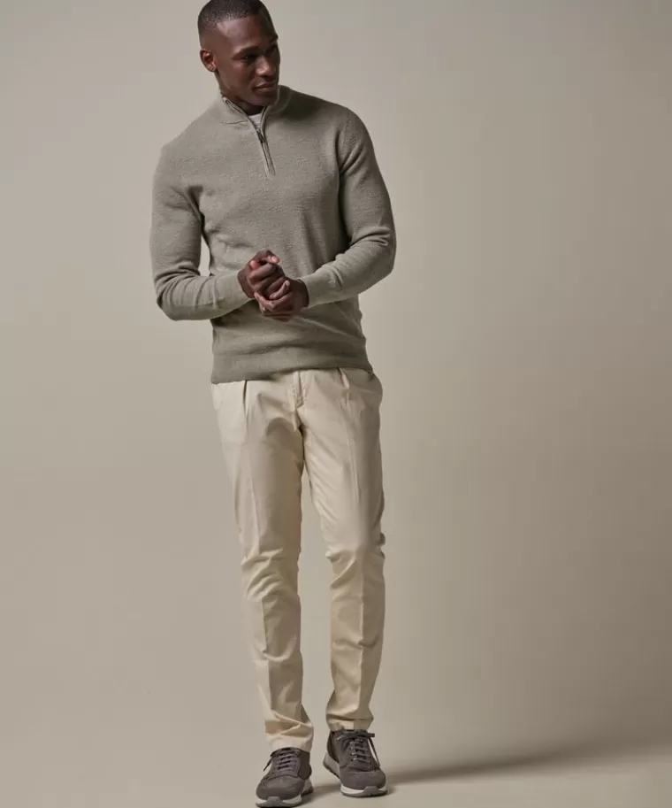 Profuomo Off white cotelee slim fit sportcord Off-white Clearance