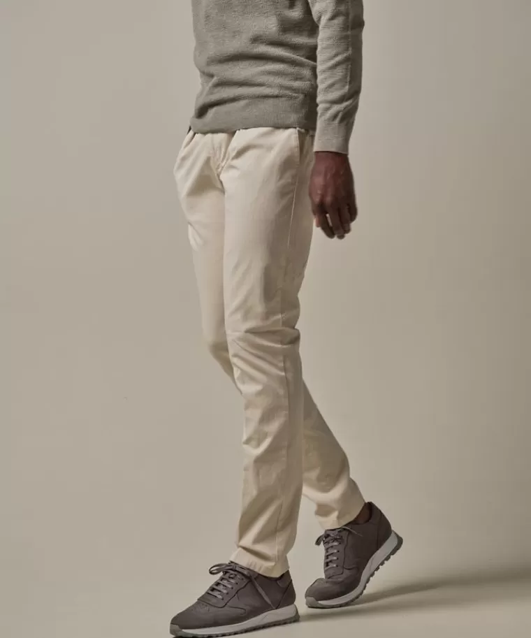 Profuomo Off white cotelee slim fit sportcord Off-white Clearance