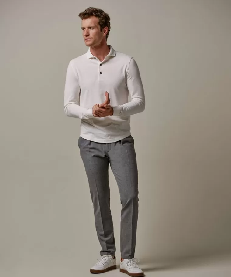 Profuomo Off white single jersey polo Off-white Cheap