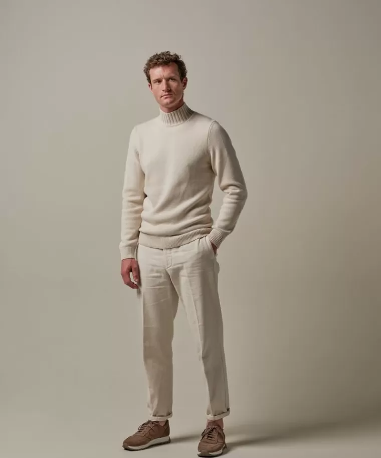 Profuomo Off white wollen mockneck Off-white Shop