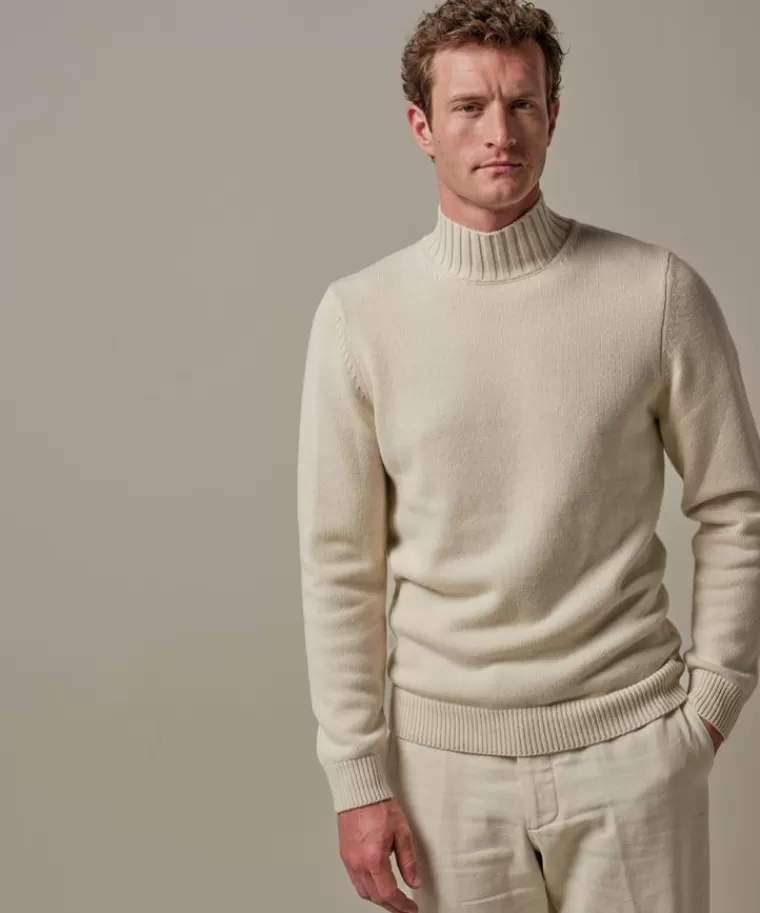 Profuomo Off white wollen mockneck Off-white Shop