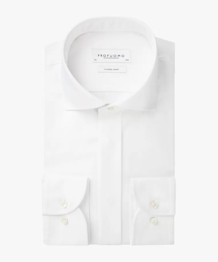 Profuomo smoking overhemd Wit New