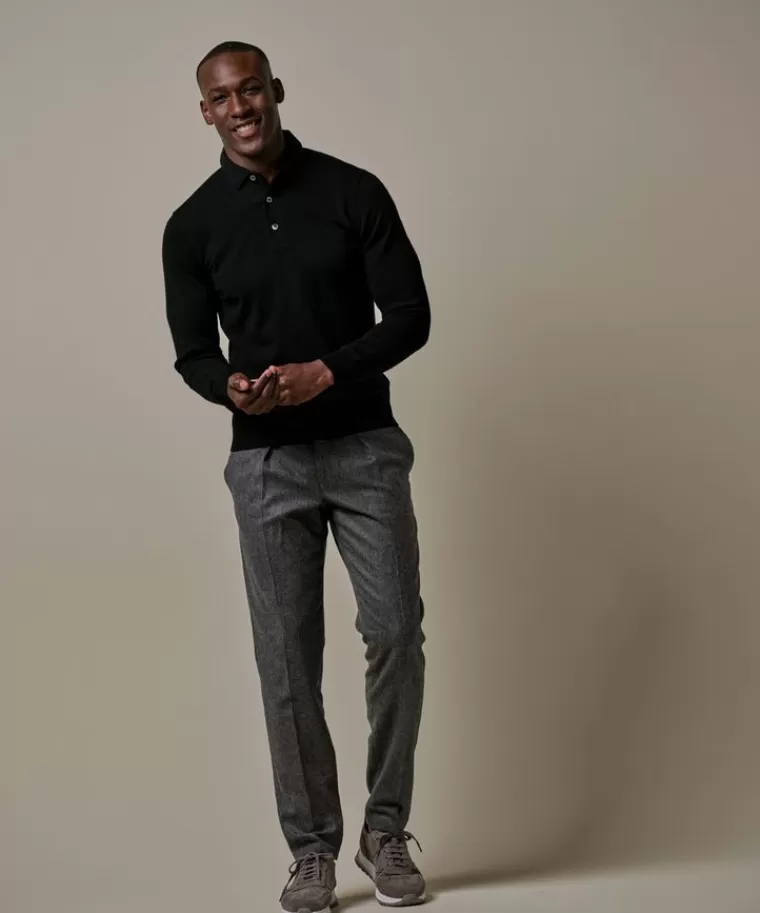 Profuomo e luxury basic one piece polo Zwart Cheap